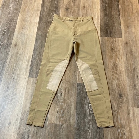 VERTIGO Paris Tan Khaki Equestrian Riding Pants 42 - Picture 2 of 7